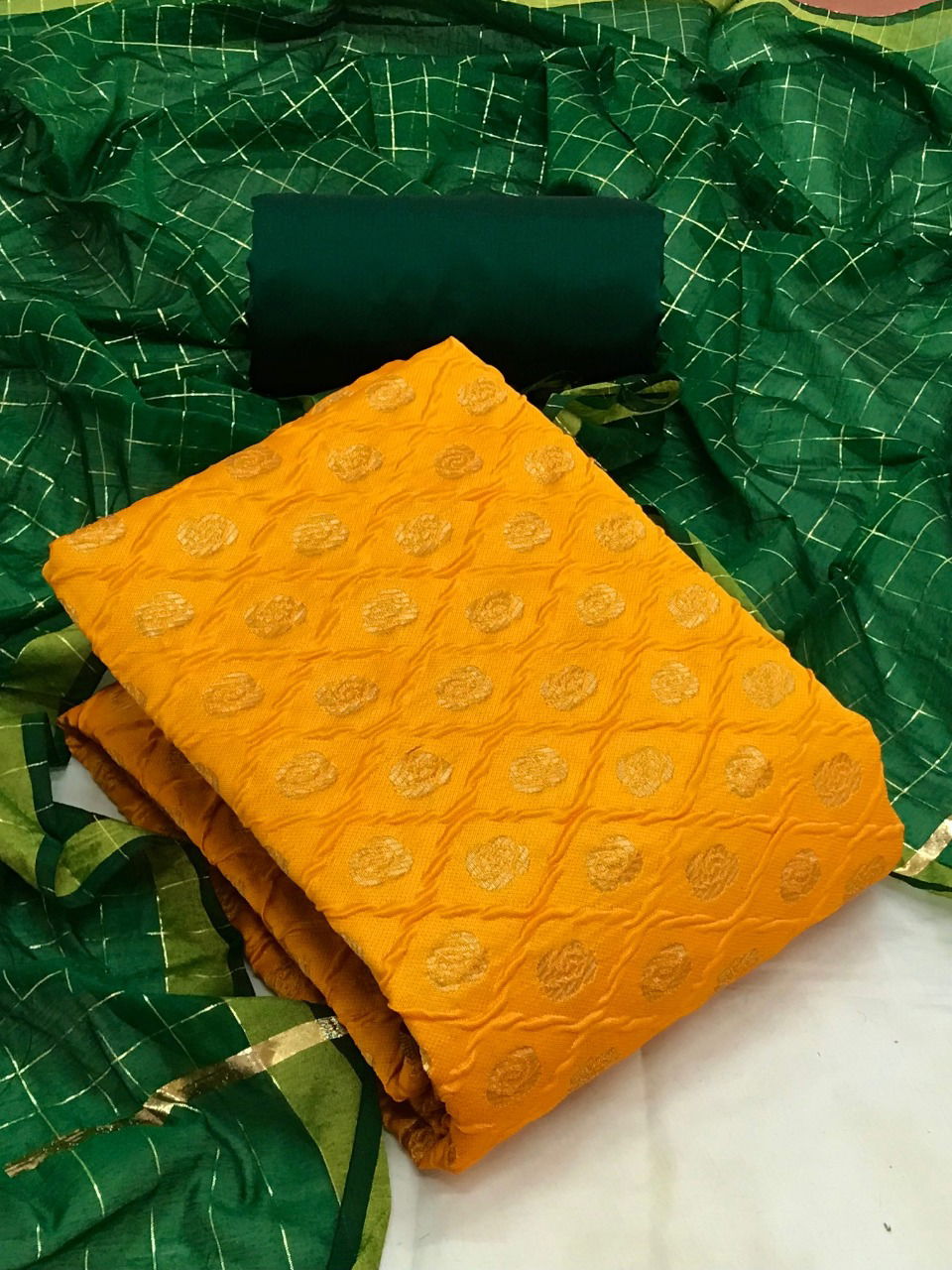 Banarasi Silk 54 Festive Wear Banarasi Silk Latest Dress Material Collection